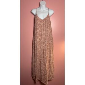 Gentle Fawn Maxi Dress Womens Small Terracotta Floral Lined Good Boho Tiered